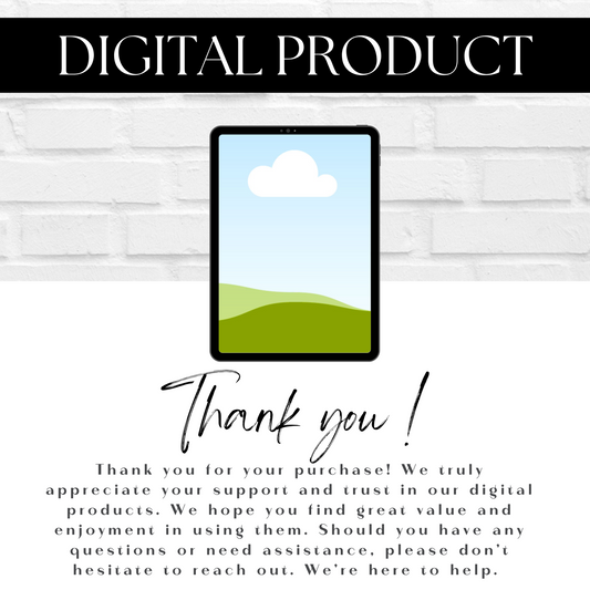 Thank you mockup template/ Canva