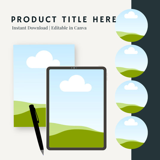 product mockup video template/ Canva