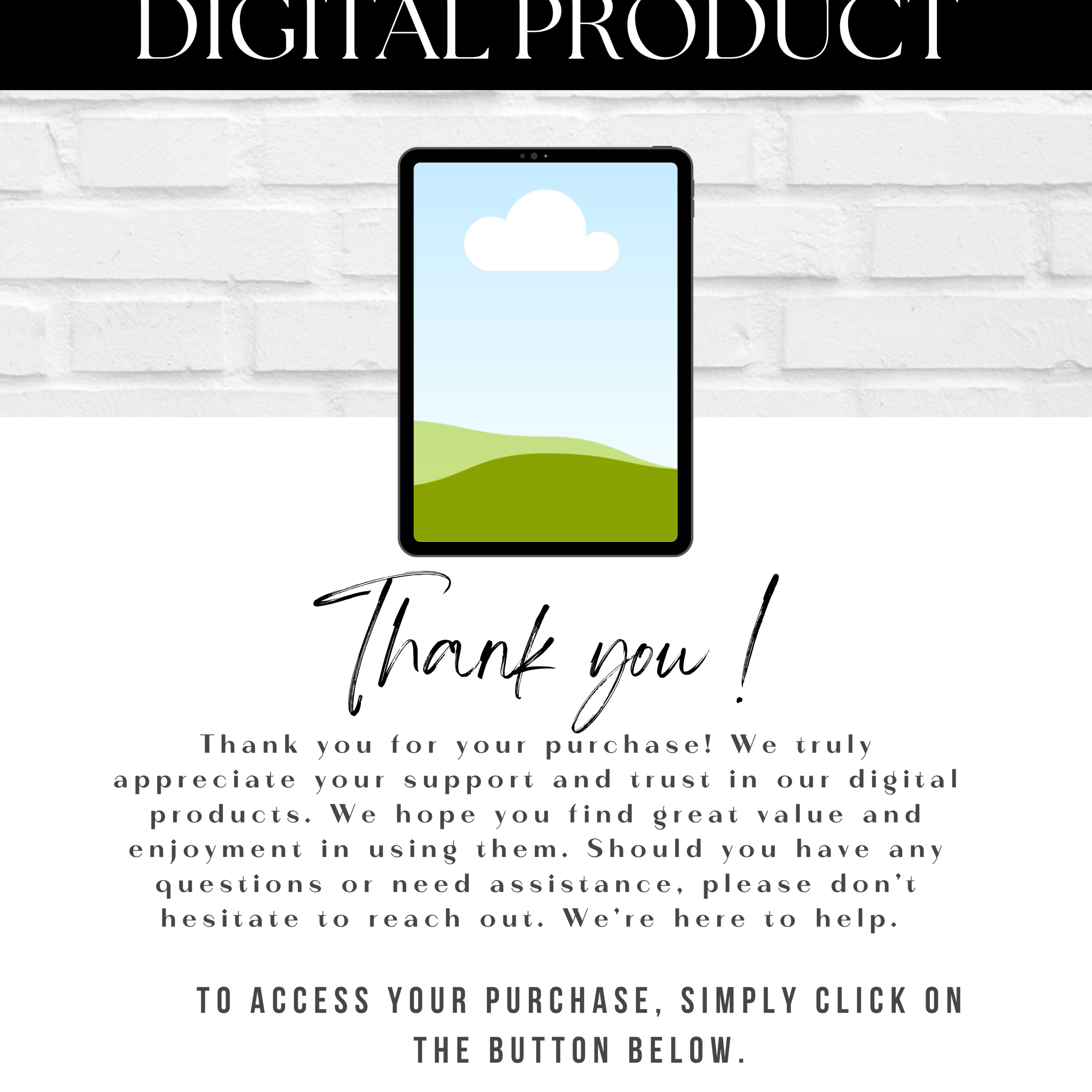 Thank you, digital product template (MRR)